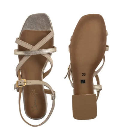Maciejka Beżowe/Złote 06959-25/00-1 (MA1406-a) sandalai