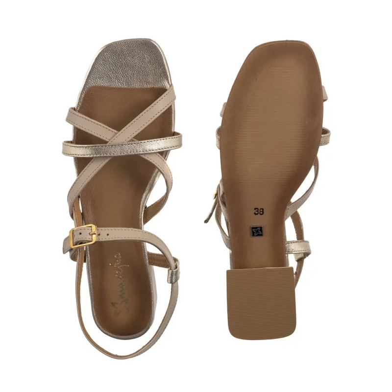 Maciejka Beżowe/Złote 06959-25/00-1 (MA1406-a) sandalai