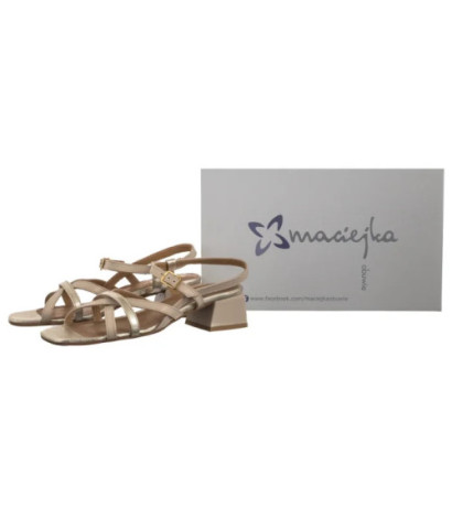 Maciejka Beżowe/Złote 06959-25/00-1 (MA1406-a) sandalai