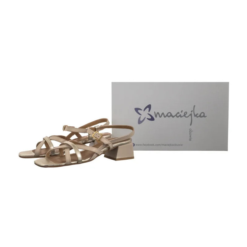 Maciejka Beżowe/Złote 06959-25/00-1 (MA1406-a) sandalai