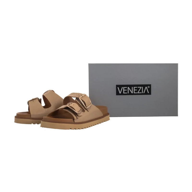 Venezia Beżowe R008LEBEOBK144 (VE850-a) Moteriški batai/šlepetės
