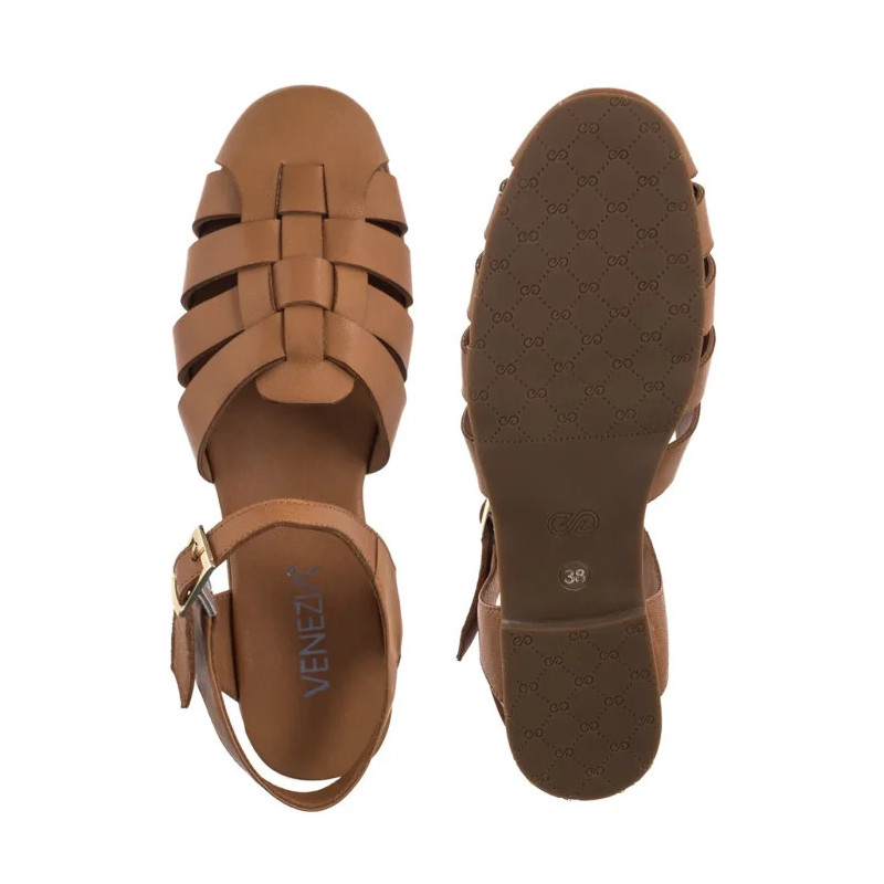 Venezia Brązowe G044LEBROBS129 (VE856-a) sandalai