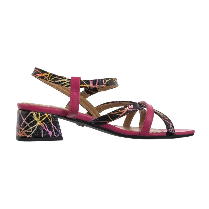 Maciejka Różowe+Czarne 06959-39/00-1 (MA1406-b) sandalai
