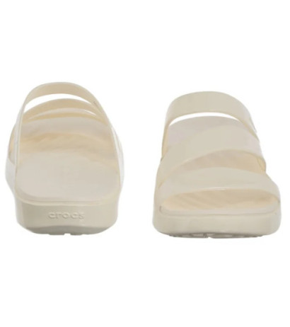 Crocs Getaway Patent Strappy Chalk 211296-0WV (CR395-a) Moteriški batai/šlepetės