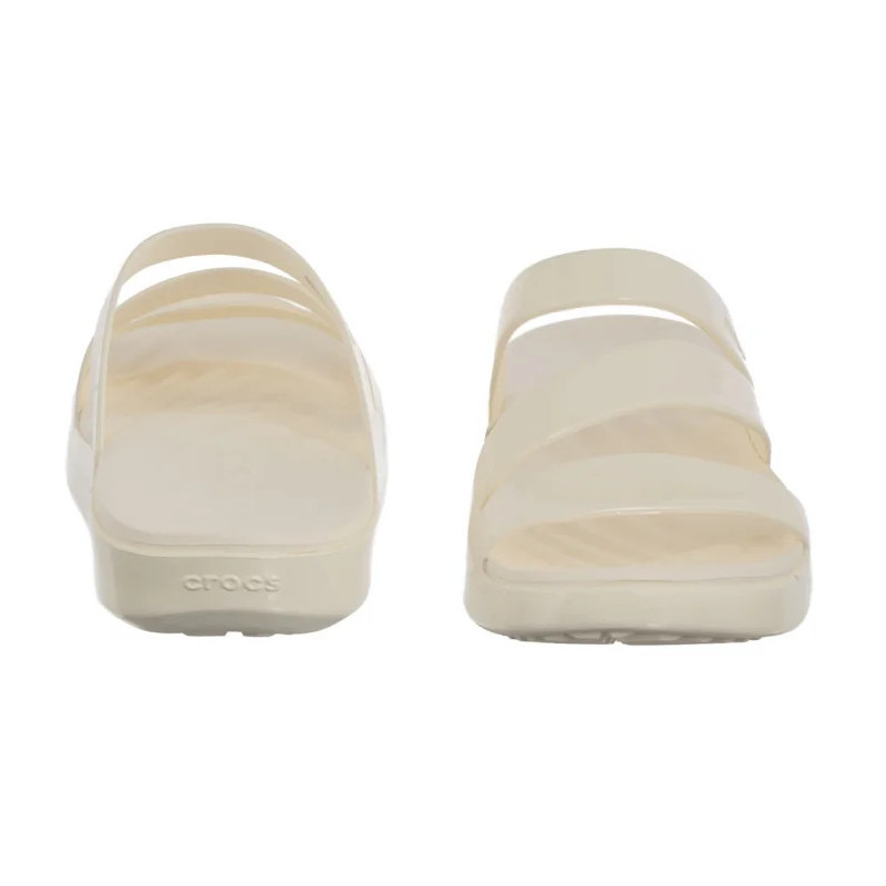 Crocs Getaway Patent Strappy Chalk 211296-0WV (CR395-a) Moteriški batai/šlepetės