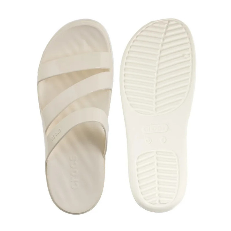 Crocs Getaway Patent Strappy Chalk 211296-0WV (CR395-a) Moteriški batai/šlepetės