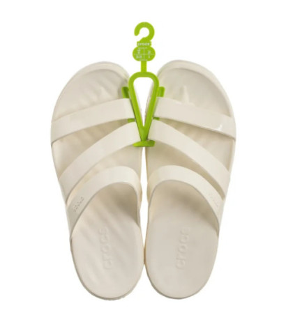 Crocs Getaway Patent Strappy Chalk 211296-0WV (CR395-a) Moteriški batai/šlepetės