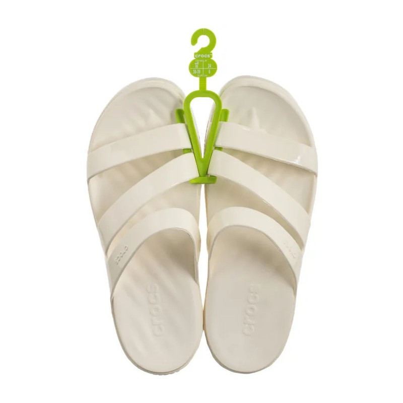 Crocs Getaway Patent Strappy Chalk 211296-0WV (CR395-a) Moteriški batai/šlepetės