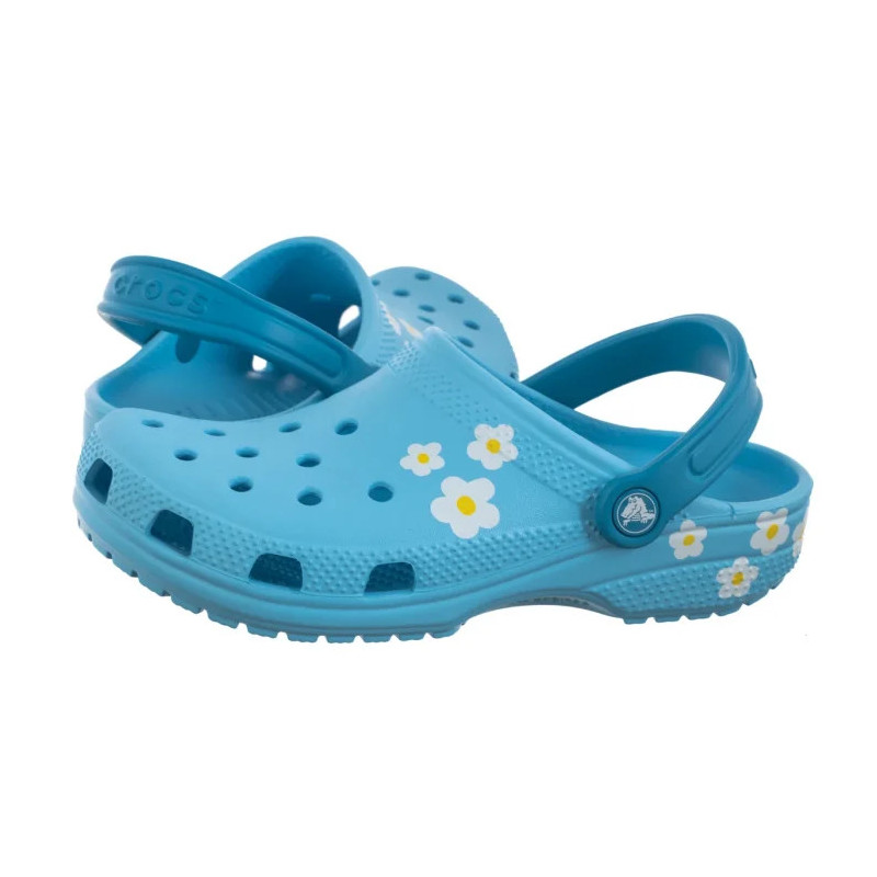 Crocs Classic Daisy Clog K Tinted Glass 211257-4WD (CR392-a) šlepetės