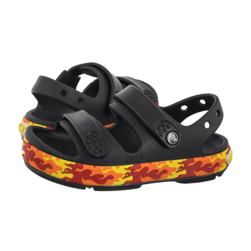 Crocs Crocband Cruiser Flames Sandal Kid's Black 211269-001 (CR394-a) sandalai