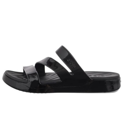 Crocs Getaway Patent Strappy Black 211296-001 (CR395-b) Moteriški batai/šlepetės