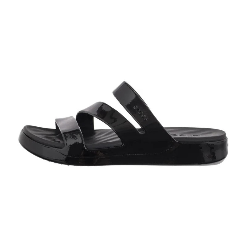 Crocs Getaway Patent Strappy Black 211296-001 (CR395-b) Moteriški batai/šlepetės