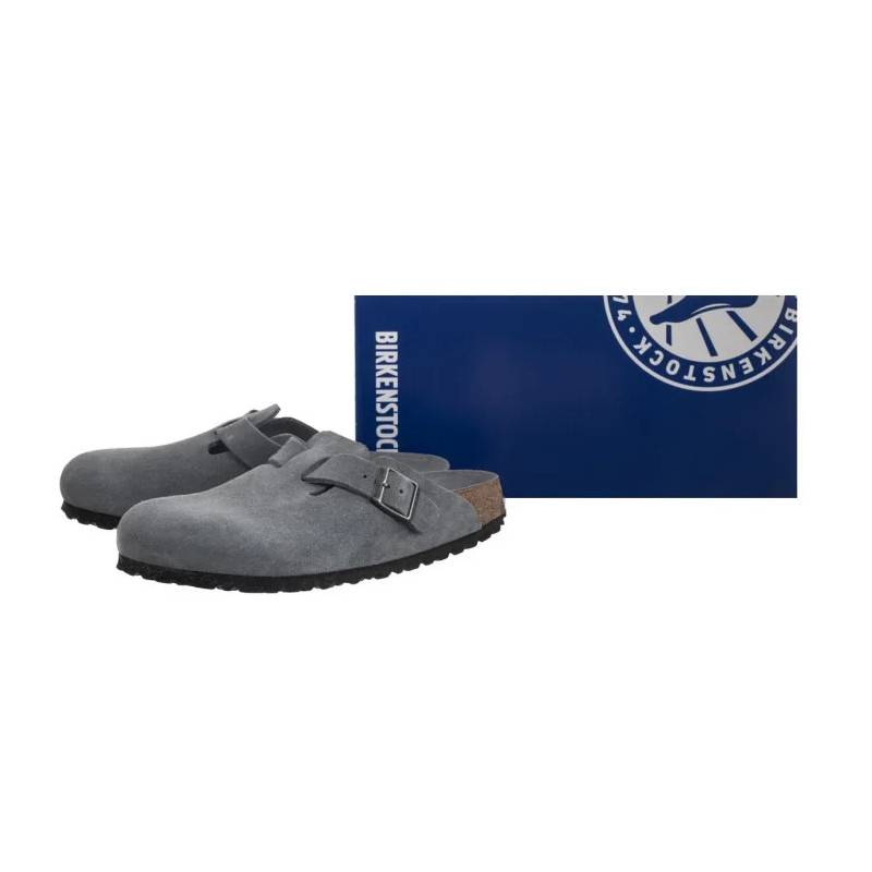 Birkenstock Boston BS Soft Footbed Basalt Gray Tonal FB 1030874 (BK321-a) Moteriški batai/šlepetės