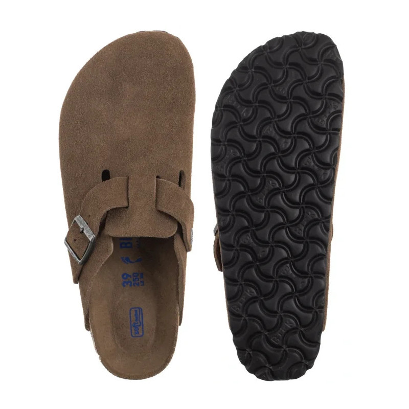 Birkenstock Boston BS Soft Footbed Dark Tea Tonal FB 1030861 (BK321-b) Moteriški batai/šlepetės