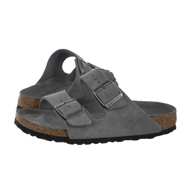 Birkenstock Arizona Bs Soft Footbed Basalt Gray Tonal FB 1030912 (BK322-a) Moteriški batai/šlepetės