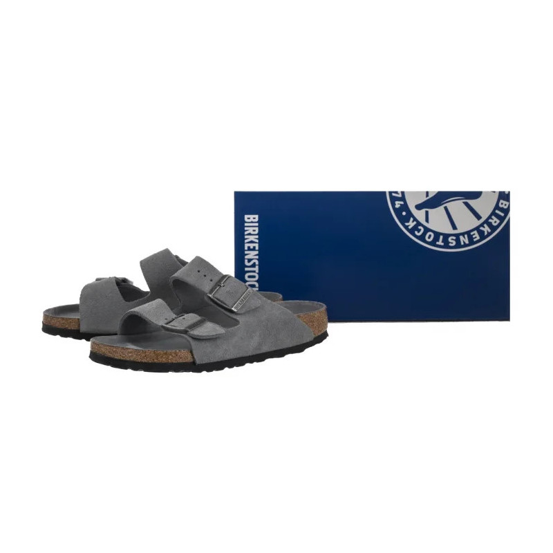 Birkenstock Arizona Bs Soft Footbed Basalt Gray Tonal FB 1030912 (BK322-a) Moteriški batai/šlepetės