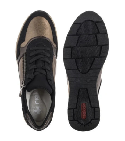 Rieker Czarne/Złote N9301-91 Beige Combination (RI277-a) batai