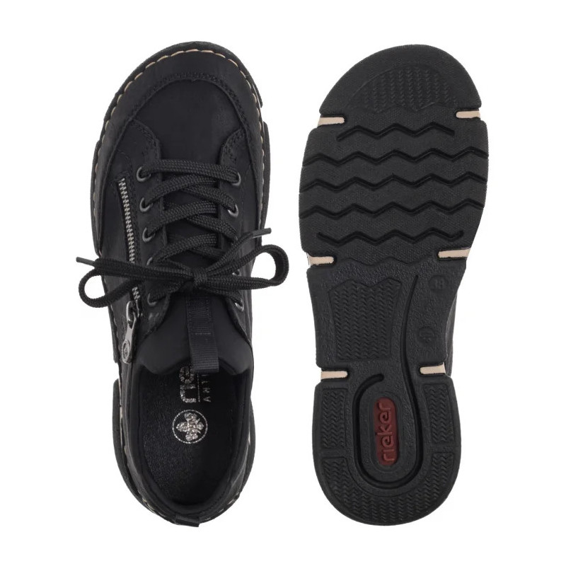 Rieker Czarne 45973-00 Black (RI186-b) batai