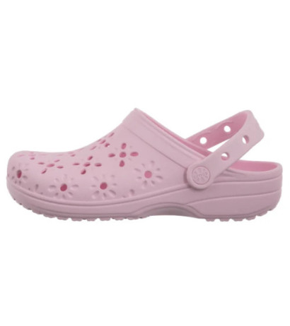 Crocs Classic Floral Cut Out Clog Pink Milk 210943-6ZW (CR345-b) Moteriški batai/šlepetės