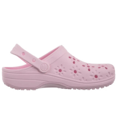 Crocs Classic Floral Cut Out Clog Pink Milk 210943-6ZW (CR345-b) Moteriški batai/šlepetės