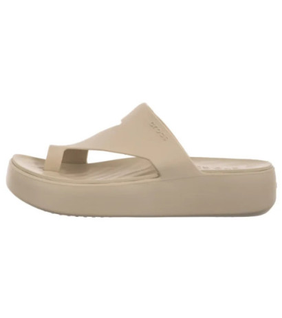 Crocs Getaway Platform Toe Loop Sandstone 210834-0LH (CR375-d) šlepetės