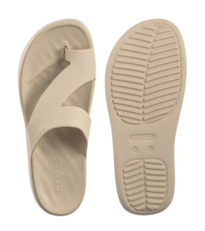 Crocs Getaway Platform Toe Loop Sandstone 210834-0LH (CR375-d) šlepetės