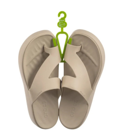 Crocs Getaway Platform Toe Loop Sandstone 210834-0LH (CR375-d) šlepetės
