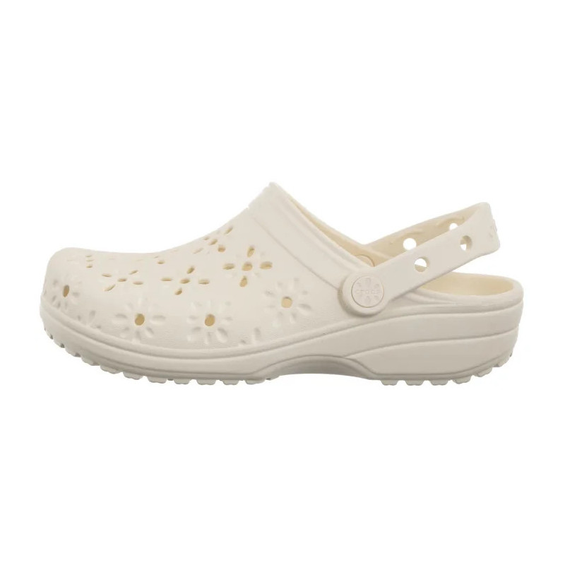 Crocs Classic Floral Cut Out Clog Chalk 210927-0WV (CR389-b) Moteriški batai/šlepetės