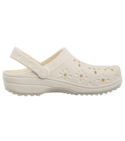 Crocs Classic Floral Cut Out Clog Chalk 210927-0WV (CR389-b) Moteriški batai/šlepetės