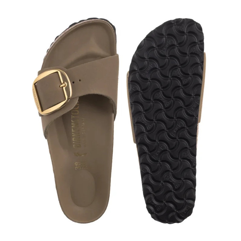 Birkenstock Madrid Big Buckle Tabacco Brown 1030467 (BK326-a) Moteriški batai/šlepetės