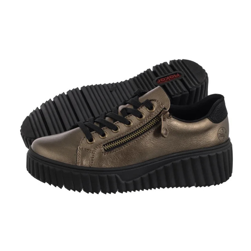 Rieker Brązowe N2501-90 Bronze (RI278-b) bateliai