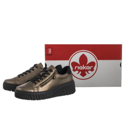 Rieker Brązowe N2501-90 Bronze (RI278-b) bateliai