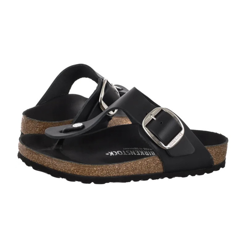 Birkenstock Gizeh Big Buckle Black 1018753 (BK313-a) šlepetės