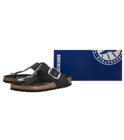 Birkenstock Gizeh Big Buckle Black 1018753 (BK313-a) šlepetės