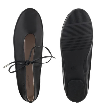 Calvin Klein Ballerina Mary Jane Strap Lth Ck Black HW0HW02656 BEH (CK678-a) bateliai