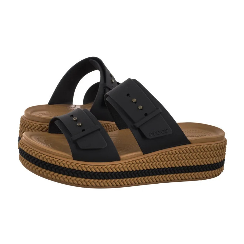 Crocs Brooklyn Woven Buckle Black 209978-001 (CR398-a) 