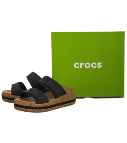 Crocs Brooklyn Woven Buckle Black 209978-001 (CR398-a) 