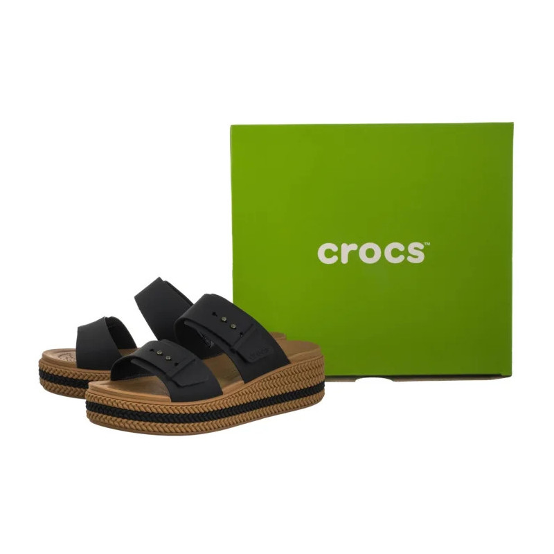 Crocs Brooklyn Woven Buckle Black 209978-001 (CR398-a) 