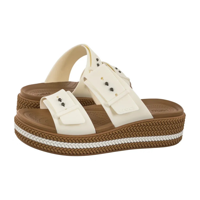 Crocs Brooklyn Woven Buckle Chalk 209978-0WV (CR398-b) 