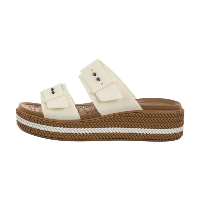 Crocs Brooklyn Woven Buckle Chalk 209978-0WV (CR398-b) 