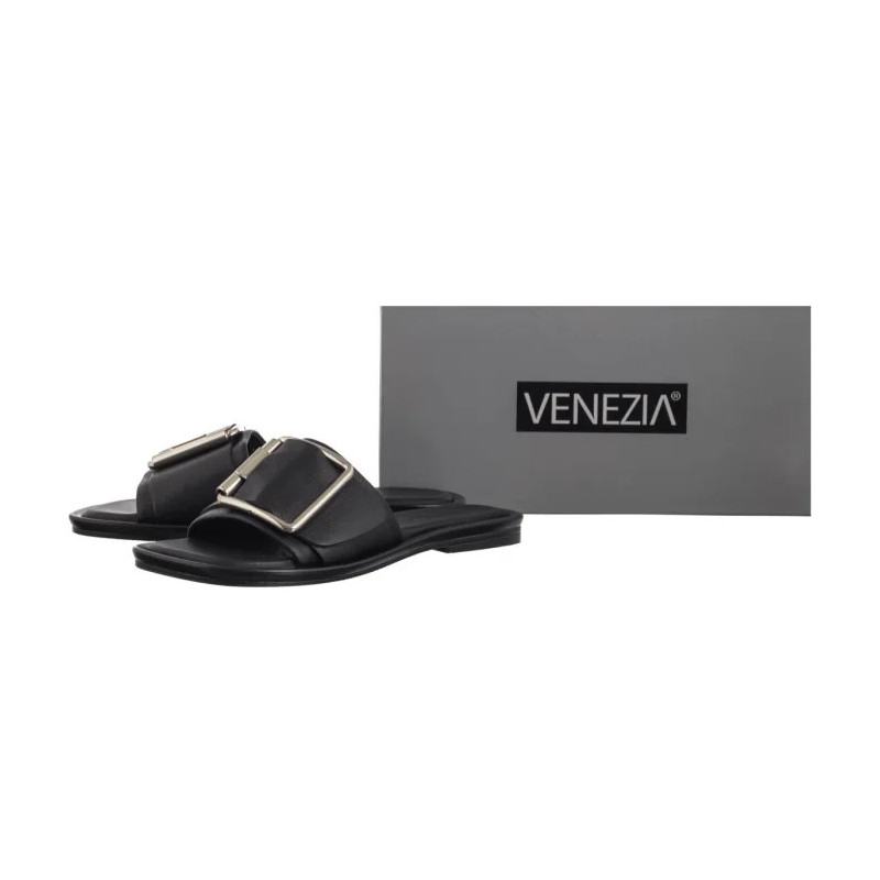 Venezia Czarne R020LEBLOBK144 (VE867-a) Moteriški batai/šlepetės