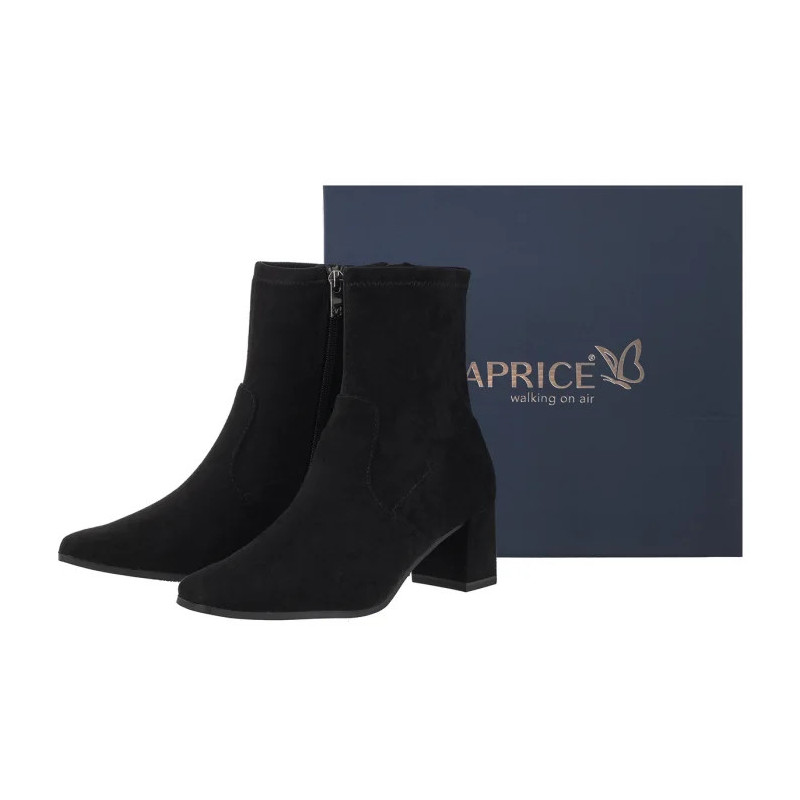 Caprice Czarne 9-25354-41 044 Black Stretch Vegan (CP444-a) bateliai
