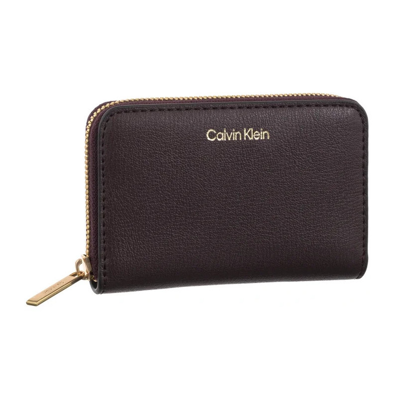 Calvin Klein Foil Logo Medium Zip Around Fudge/Espresso LV04F1091G 33A (CK683-b) rankinė