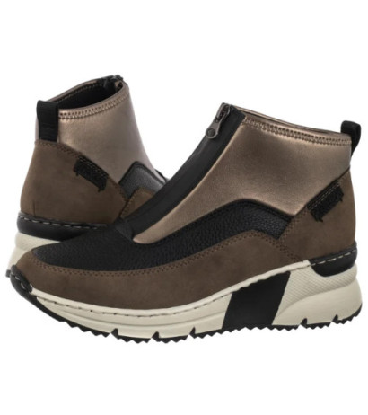 Rieker Brązowe N6352-25 Brown (RI283-a) batai