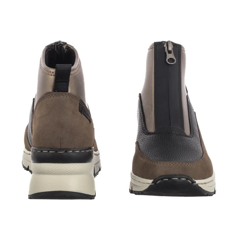 Rieker Brązowe N6352-25 Brown (RI283-a) bateliai