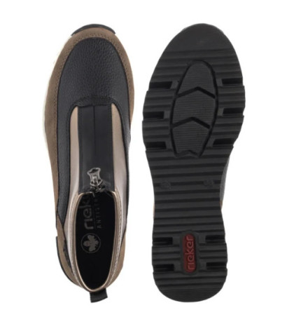 Rieker Brązowe N6352-25 Brown (RI283-a) bateliai