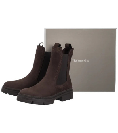 Tamaris Brązowe 1-25901-41 3B2 Mocca Nubuc (TM499-b) batai