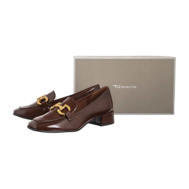 Tamaris Brązowe 1-24316-43 305 Cognac (TM553-b) bateliai