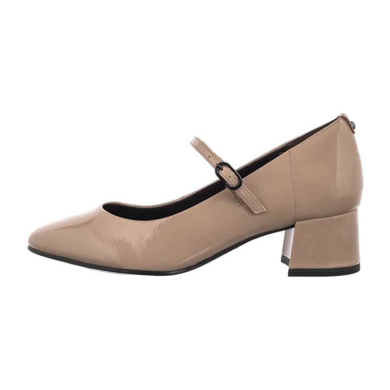Tamaris Beżowe Lakierowane 1-22312-43 341 Taupe (TM555-a) bateliai