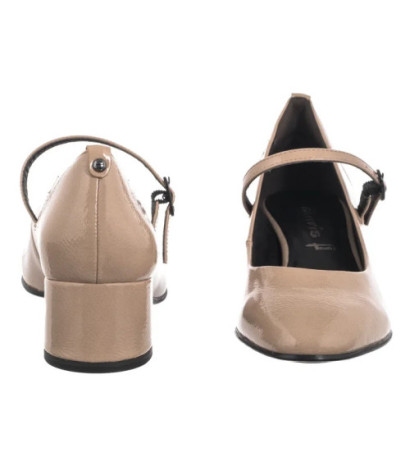 Tamaris Beżowe Lakierowane 1-22312-43 341 Taupe (TM555-a) bateliai